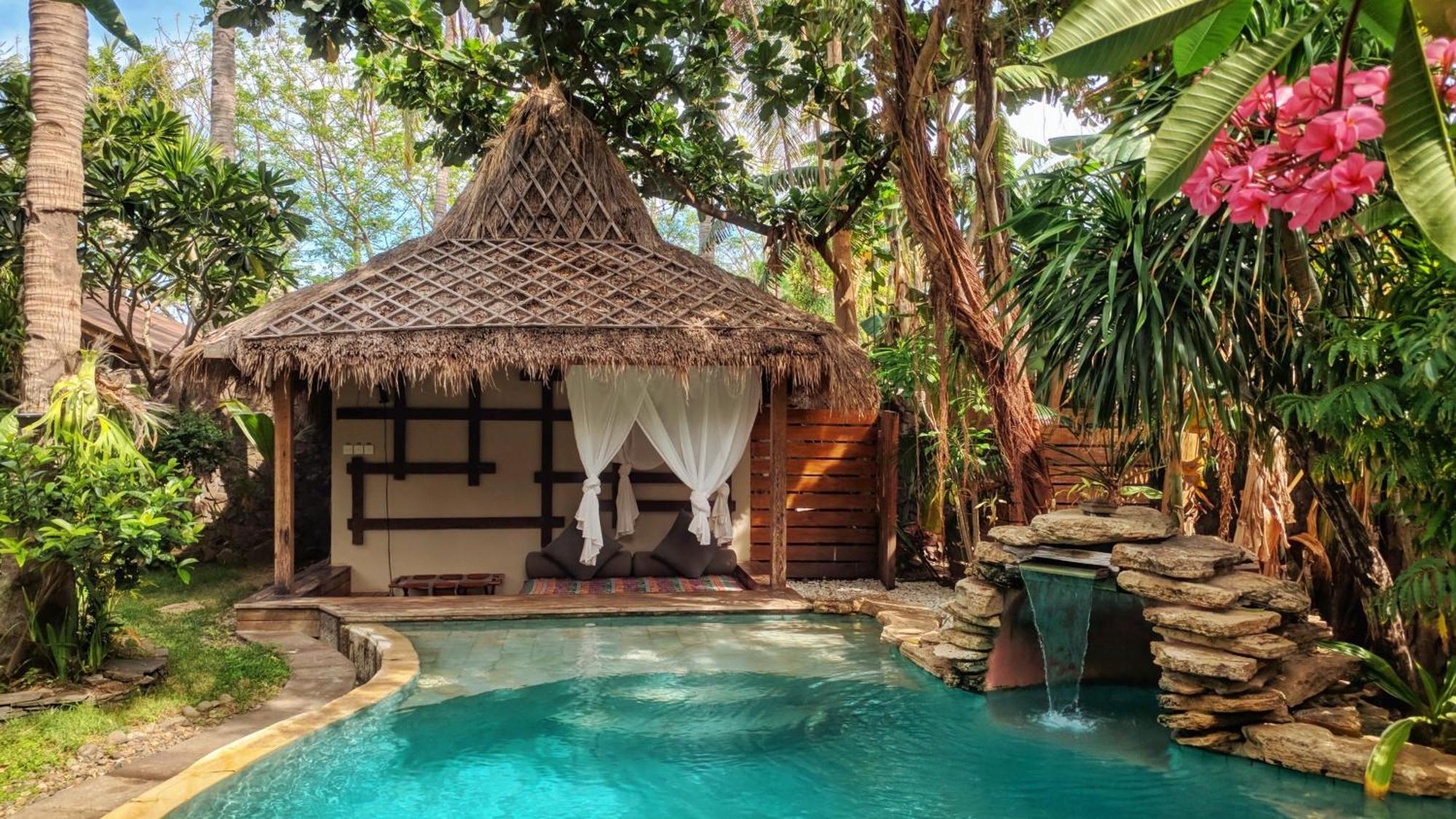Villa Bhuvana With Private Swimming Pool Gili Trawangan Exterior foto